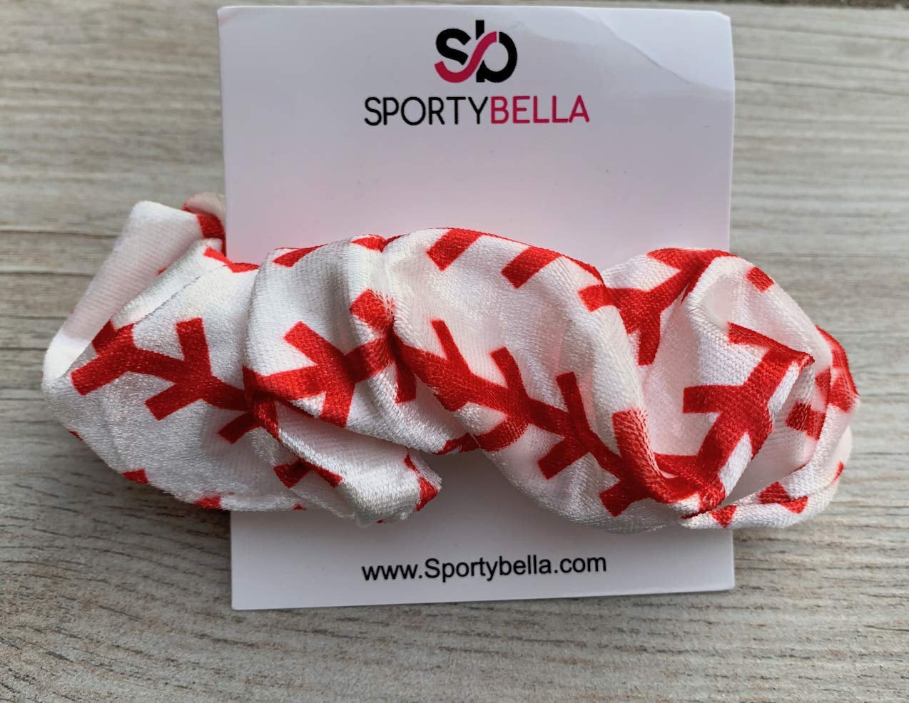 - Baseball Scrunchie, Baseball Hair Accessories, Baseball Premium Velvet, No Crease Hair Elastic, Gift for Players and Team, Hair Accessories for Women
