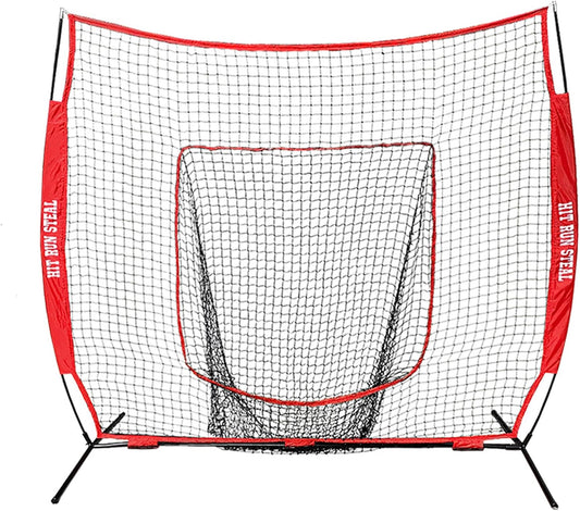 Heavy Duty Softball & Baseball Net with Carrying Bag - Perfect for Batting and Pitching Practices