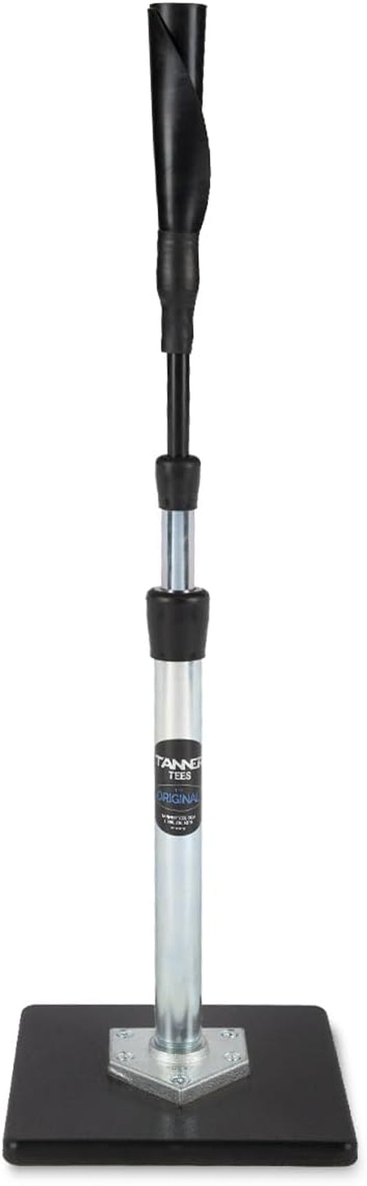 Tee the Original Professional Baseball Tee Softball Adult Batting Tee. Weather Resistant Composite Base, Hand-Rolled Flexible Rubber Ball Rest, Adjust: 26" to 43", Durable Rugged Steel Stem