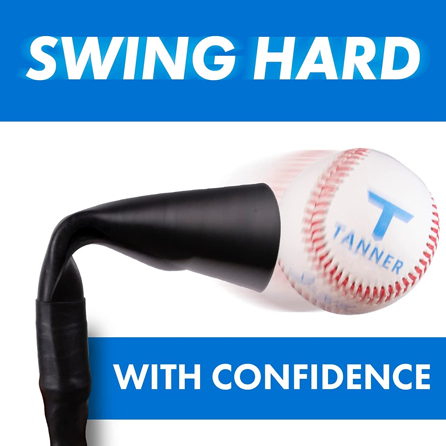 Tee the Original Professional Baseball Tee Softball Adult Batting Tee. Weather Resistant Composite Base, Hand-Rolled Flexible Rubber Ball Rest, Adjust: 26" to 43", Durable Rugged Steel Stem