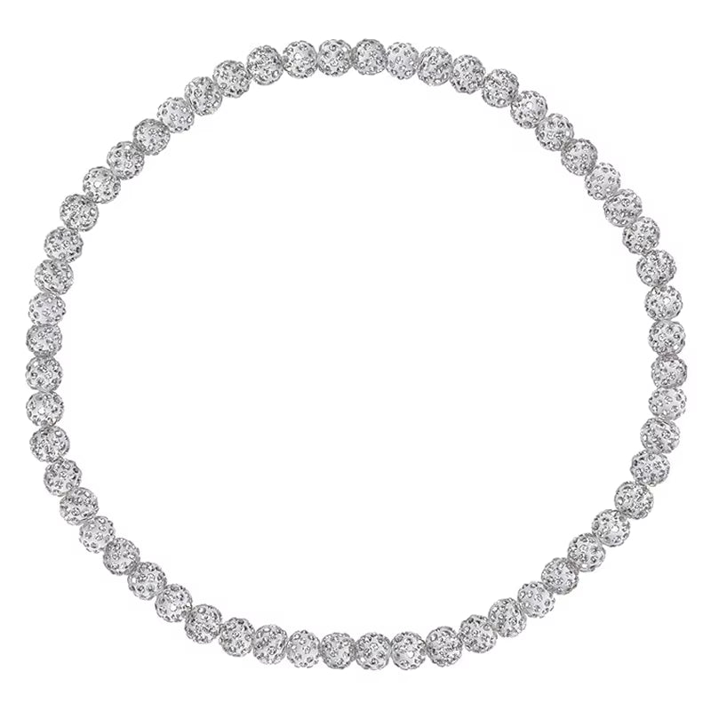 Baseball Necklace for Men Bling Baseball Necklace Rhinestone Ball Beaded Necklace Baseball Players Lovers Inspired Jewelry
