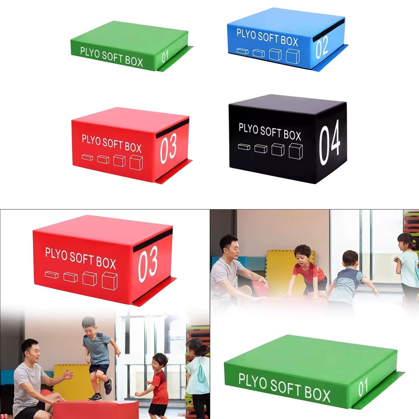 Children Plyometric Soft Jump Box Professional for Home Gym Exercise Jumping Jump Training Equipment Physical Fitness Training