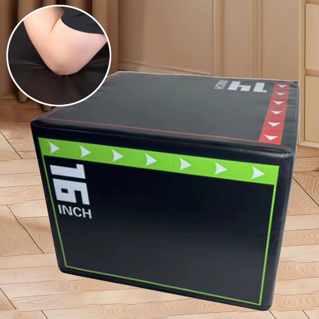3 in 1 Jump Box Plyo Box High-Density Agility Box Conditioning Strength Training Dips Lunges for Home Gym Excerise Training