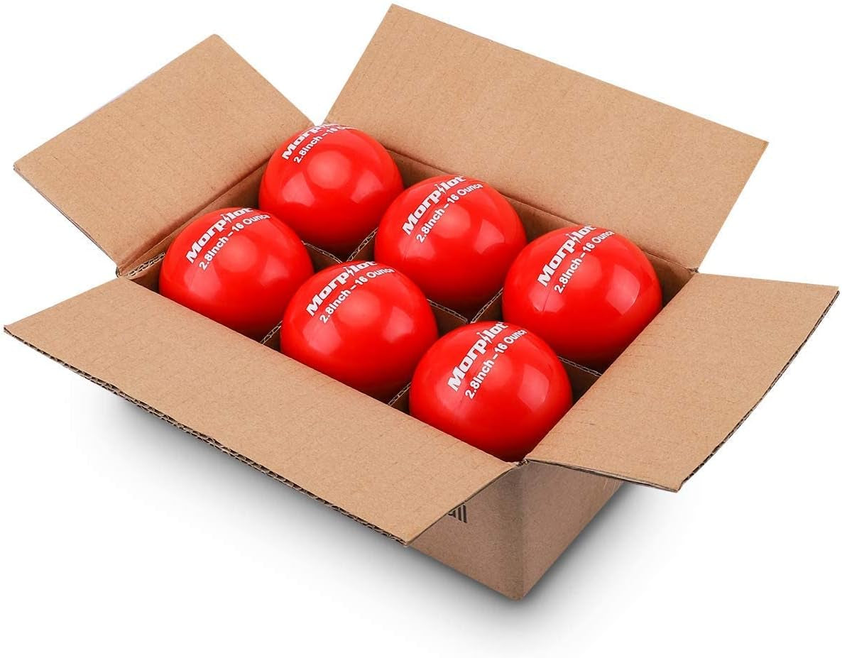 Weighted Baseballs, Heavy Training Balls for Hitting, Batting and Pitching Training, 16 Oz Baseball Practice Balls, PVC Shell, Iron Sand Filling 6 Pack (6 Pack)
