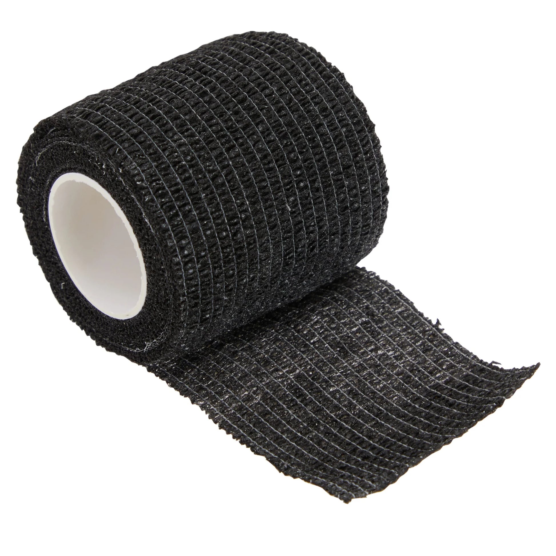 12-Rolls Self Adherent Bandage Wrap, Vet Tape - 2 in X 15 Ft Breathable, Elastic Cohesive Wrap Tape for Wrist, Swelling, Sports, Tattoo (Black)