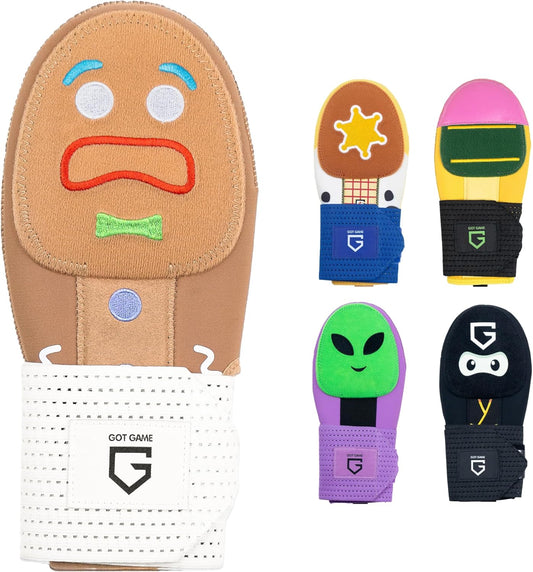 Baseball Sliding Mitt - Youth and Adult Sizes - Drippy Drip Accessory Gingerbread Man, Ice Cream, Alien, Ninja, Pencil, Cowboy