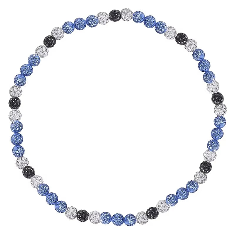 Baseball Necklace for Men Bling Baseball Necklace Rhinestone Ball Beaded Necklace Baseball Players Lovers Inspired Jewelry