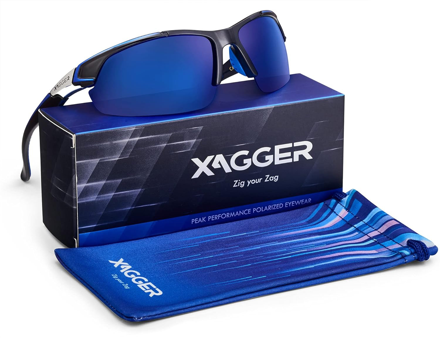Polarized Sport Sunglasses for Men Women Wrap around UV400 Running Baseball Softball Fishing Driving Glasses