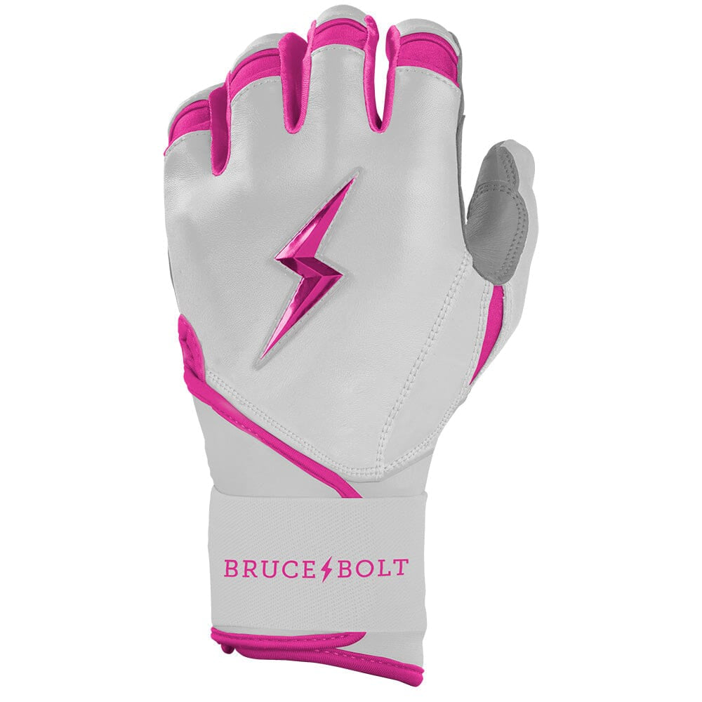 PREMIUM PRO CHROME Series Long Cuff Batting Gloves | PINK