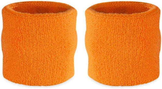 Wrist Sweatbands, Absorbent and Breathable Thick Cotton Bands for Working Out, Gymnastics, Basketball, Tennis, and Football, Multiuse Wristbands for Costumes and Cosplay