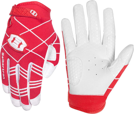 B-A-R PRO 2.0 Signature Baseball + Softball + Teeball Batting Gloves Super Grip Finger Multiple 11 Sizes + 5 Colors Available Fit Adult Youth Kids Boys Girls Mens Women