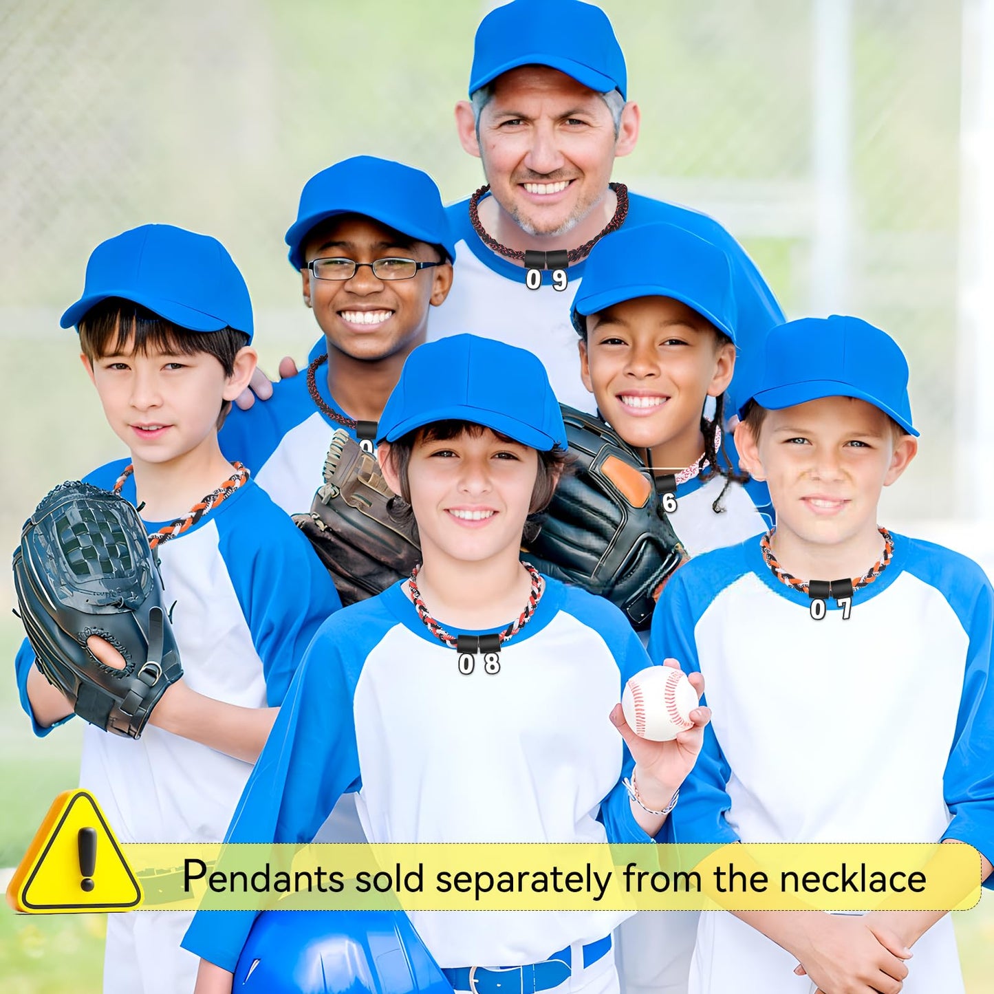 Premium Sport Baseball Necklaces for Outfit/Sport field, Classic Design Baseball Necklace