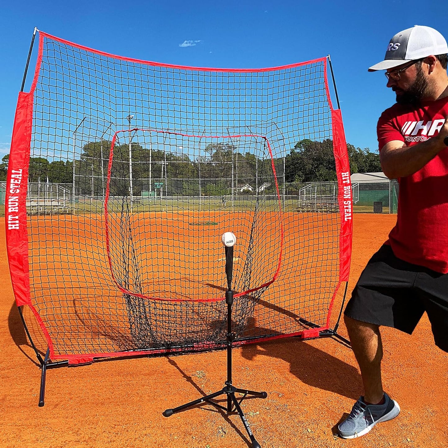 Heavy Duty Softball & Baseball Net with Carrying Bag - Perfect for Batting and Pitching Practices