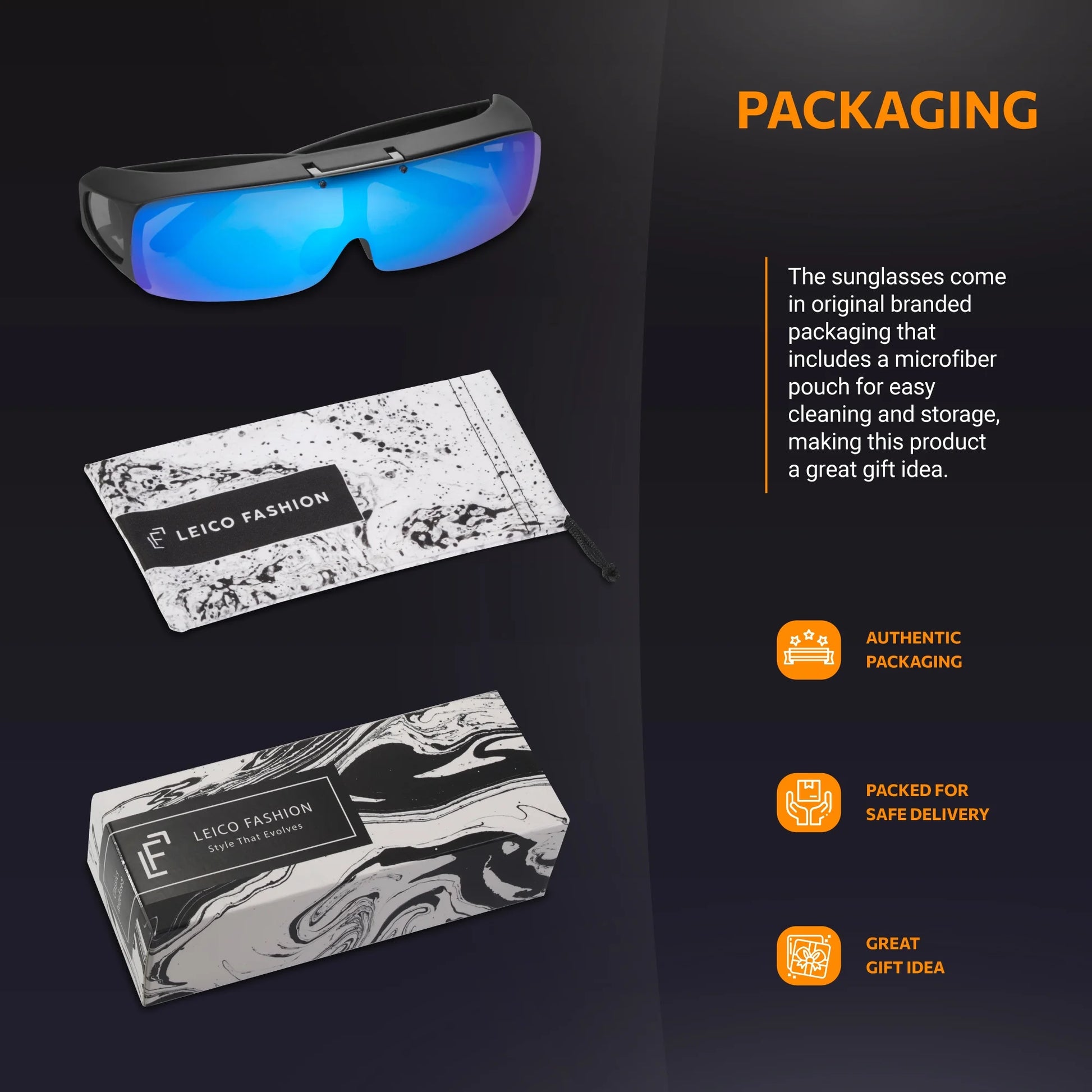 Polarized Sunglasses Fit over Prescription Glasses for Men Women Flip up Shield Lens Driving Shades