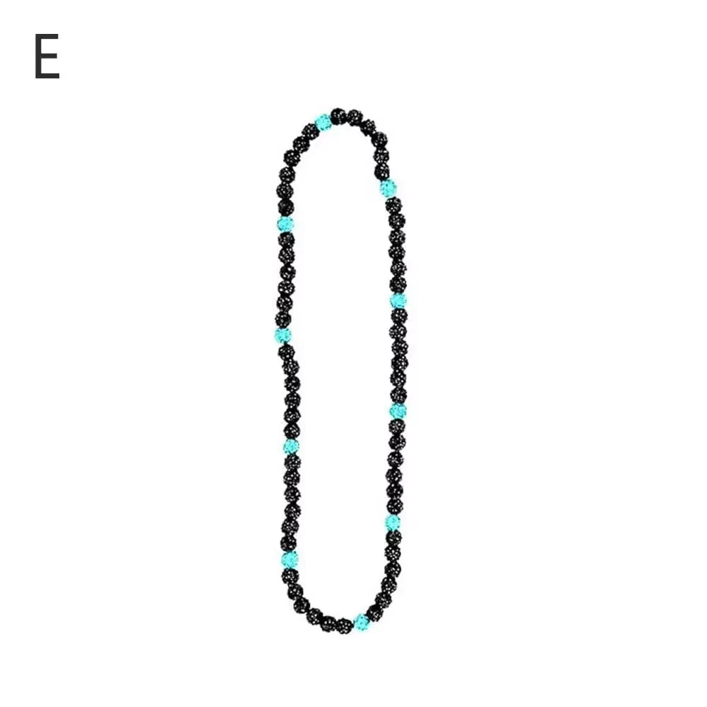 Baseball Necklace Rhinestones Disco Ball Clavicle Chain Accessory for Athletes and Music Lovers N2F5
