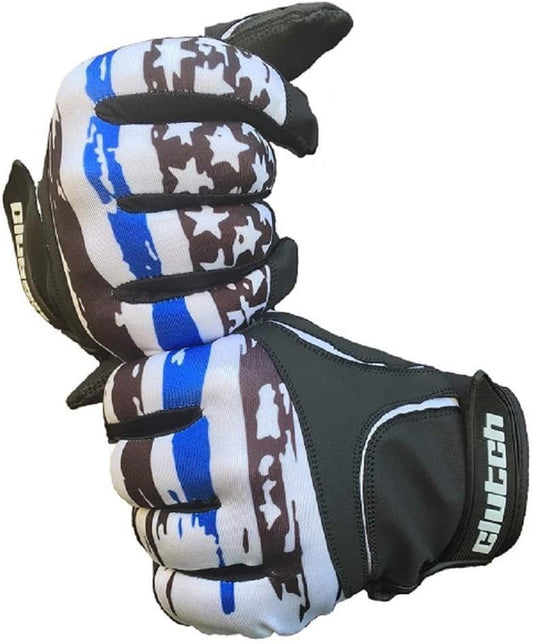 American Flag Baseball and Softball Batting Gloves - Super Grip Finger Fit for Adult, Youth - Performance Mesh & Perforated Sheep Skin Palm