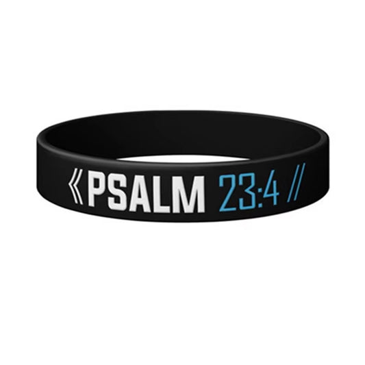 1Pc/4Pcs Psalm Philippians Jeremiah Isaiah Bible Verse Rubber Wristbands Silicone Bracelets