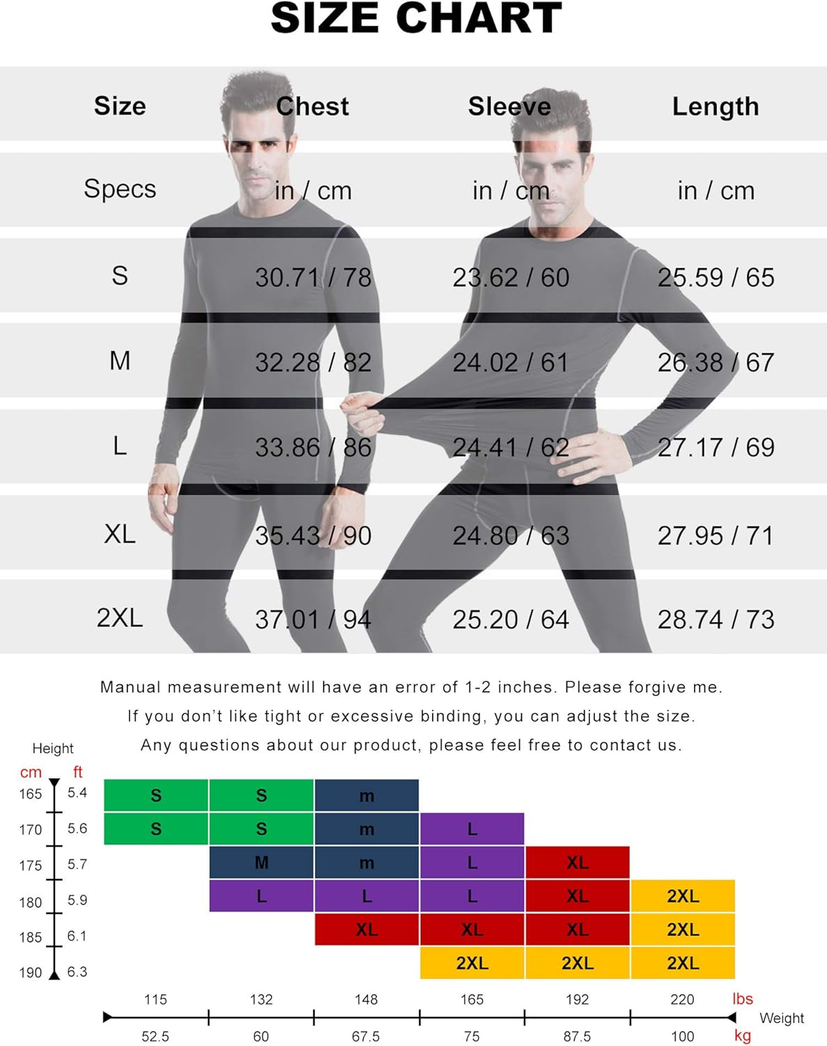 3 Pack Compression Shirts for Men Long Sleeve Football Undershirt Athletic Dry Shirts Performance Workout Baselayer