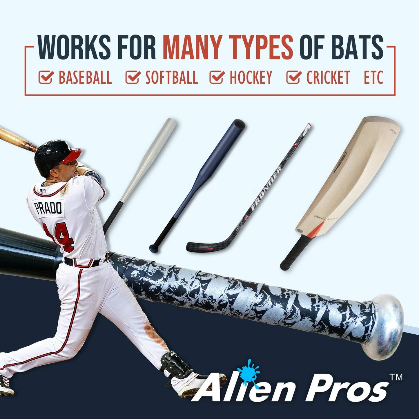 Bat Grip Tape for Baseball 0.5MM (1 or 3 Pack) – Precut and Pro Feel Bat Tape – Replacement for Old Baseball Bat Grip – Wrap Your Bat for an Epic Home Run