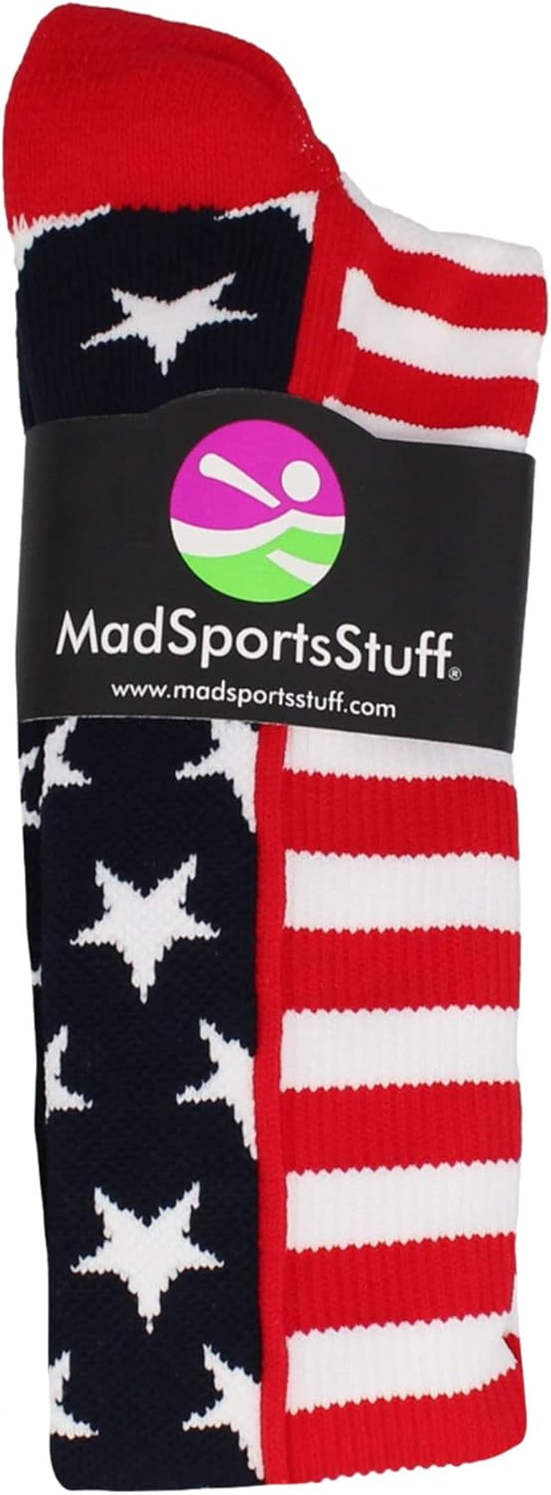 USA American Flag Stars and Stripes Socks for Baseball Softball Football Youth and Adult Boys Girls Men Women