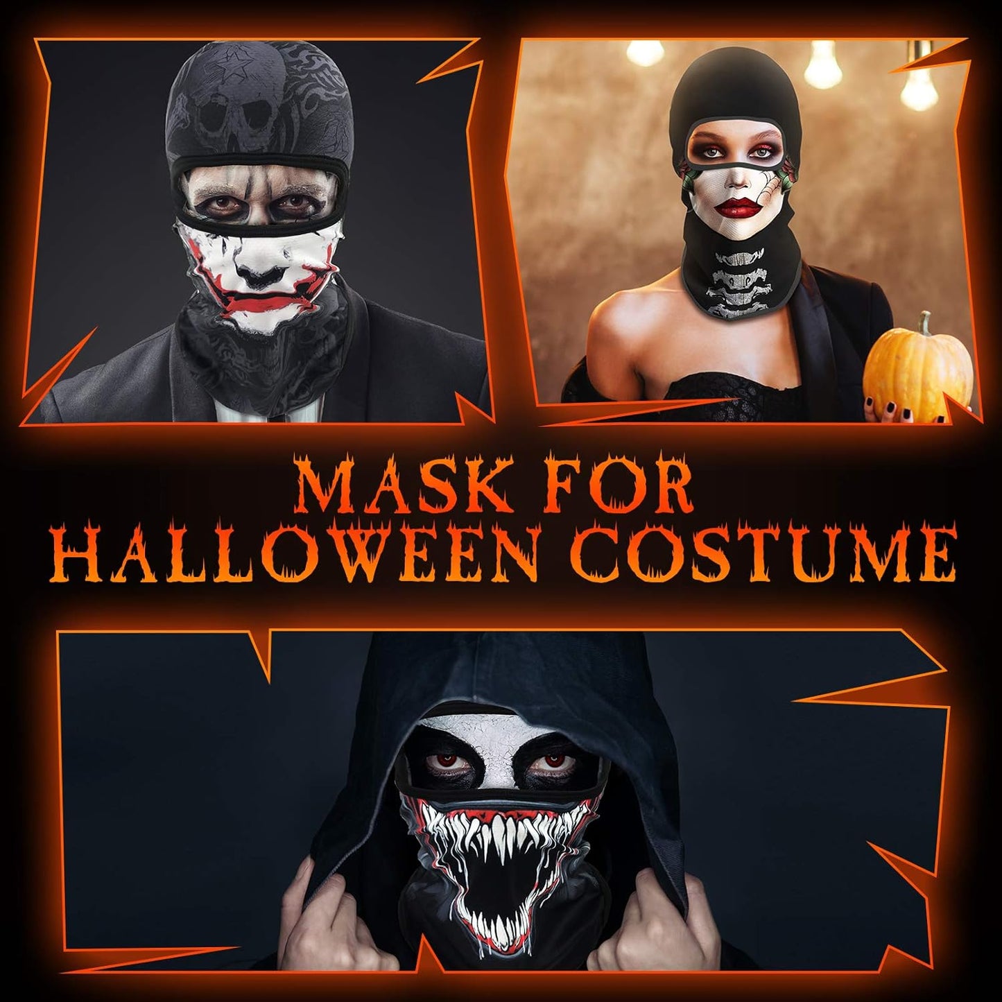 3D Balaclava Ski Mask Cool Skull Animal Full Face Mask Cycling/Motorcycle/Halloween