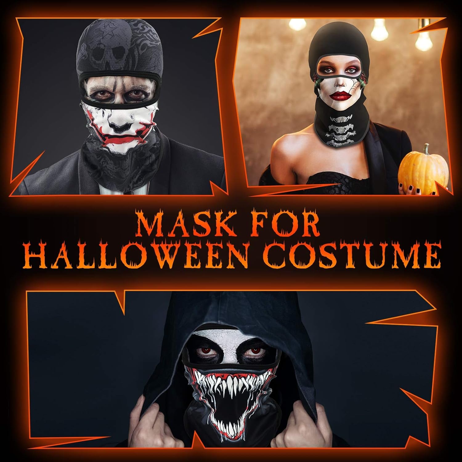 3D Balaclava Ski Mask Cool Skull Animal Full Face Mask Cycling/Motorcycle/Halloween