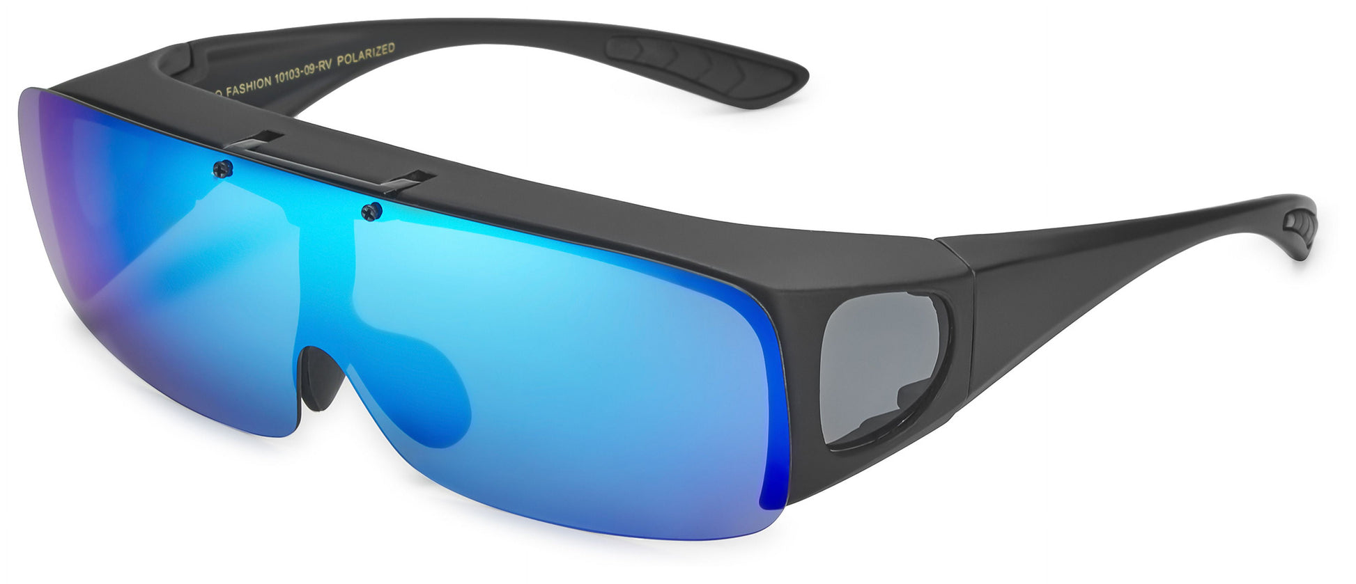 Polarized Sunglasses Fit over Prescription Glasses for Men Women Flip up Shield Lens Driving Shades
