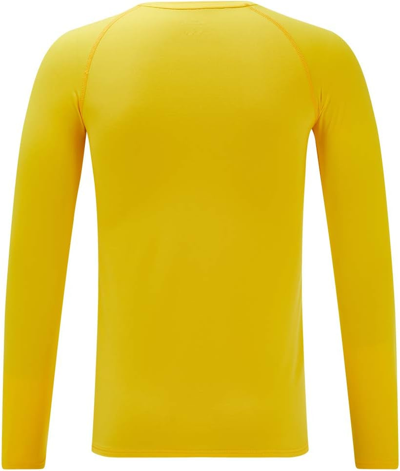 Youth Boys Compression Thermal Shirt Long Sleeve Fleece Baselayer Soccer Baseball Undershirt