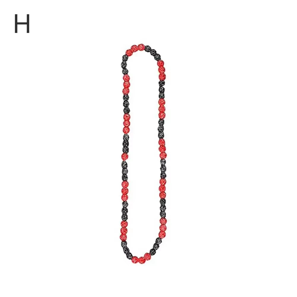 Baseball Necklace Rhinestones Disco Ball Clavicle Chain Accessory for Athletes and Music Lovers N2F5