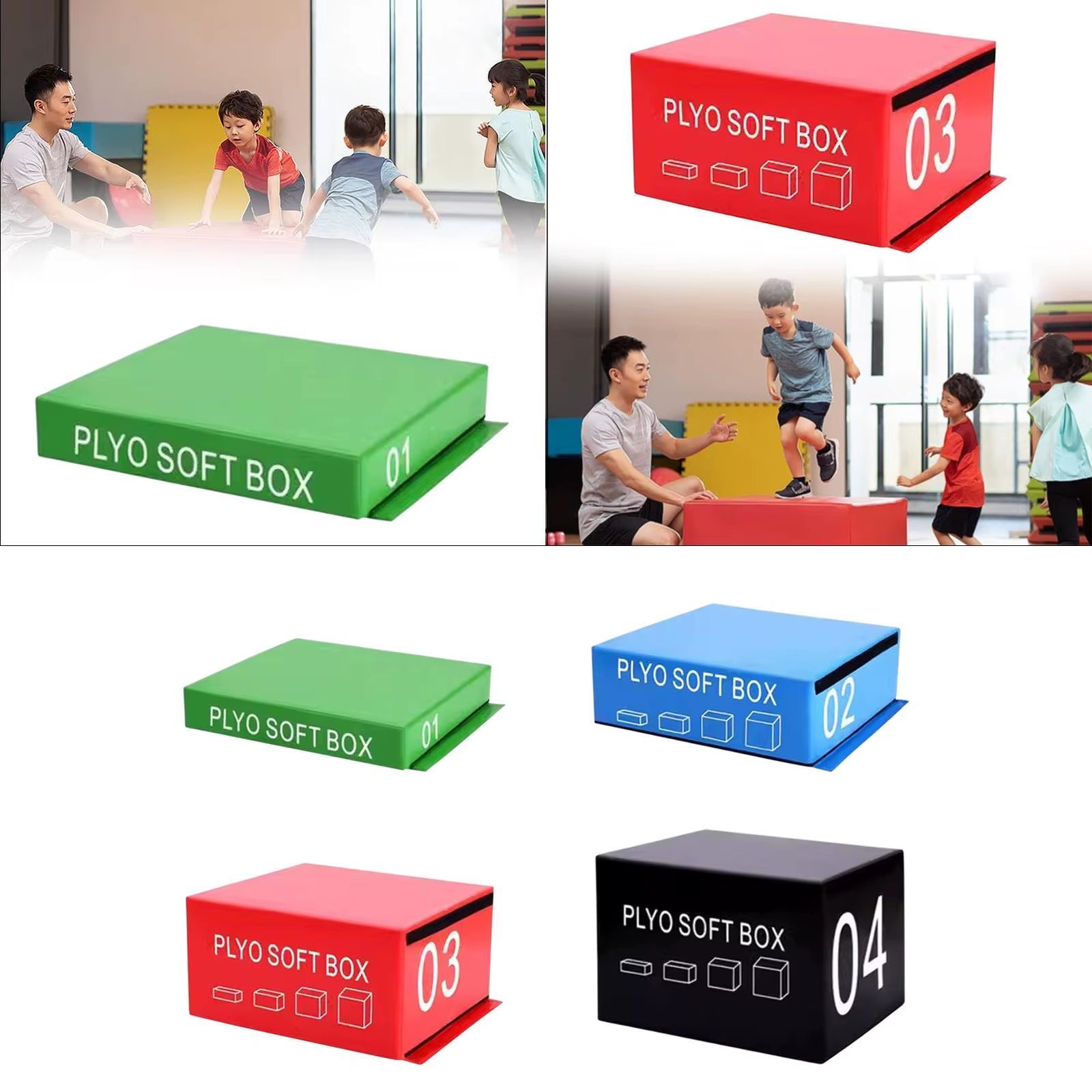 Children Plyometric Soft Jump Box Professional for Home Gym Exercise Jumping Jump Training Equipment Physical Fitness Training