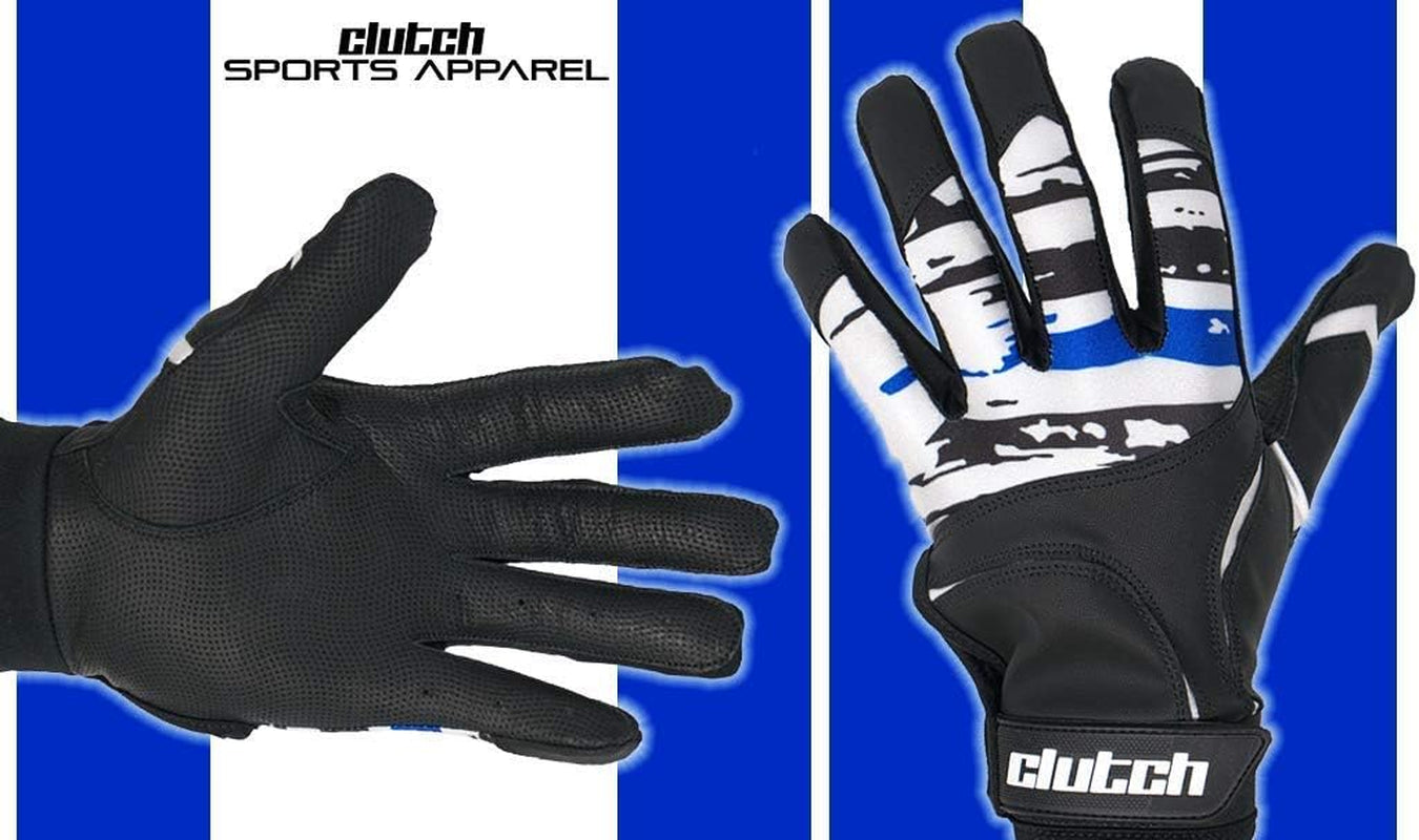 American Flag Baseball and Softball Batting Gloves - Super Grip Finger Fit for Adult, Youth - Performance Mesh & Perforated Sheep Skin Palm