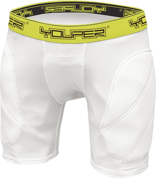 Boys Youth Padded Sliding Shorts with Cup Pocket for Baseball, Football, Lacrosse