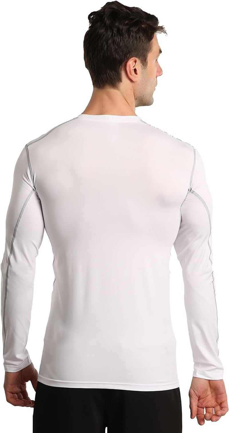 3 Pack Compression Shirts for Men Long Sleeve Football Undershirt Athletic Dry Shirts Performance Workout Baselayer