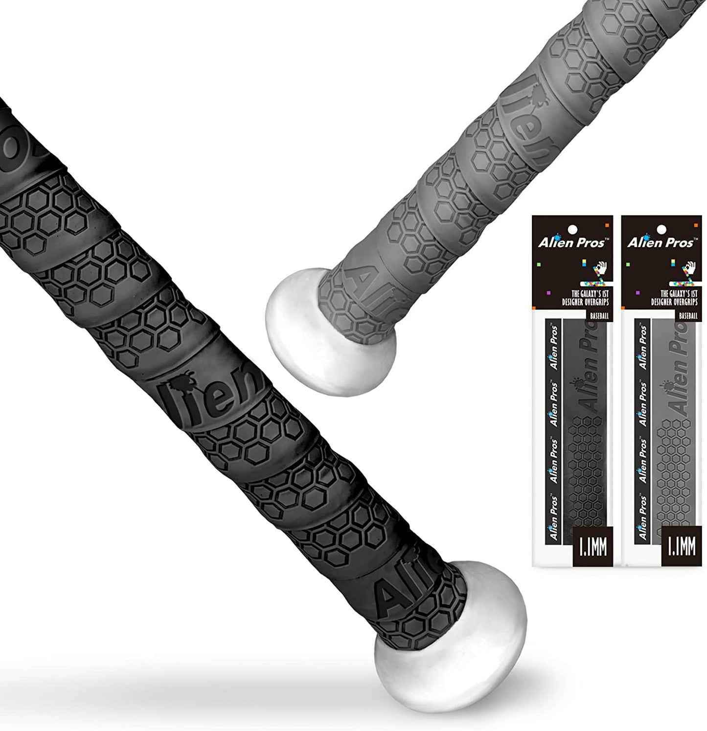 Bat Grip Tape for Baseball 1.1 MM (2 Pack) - Precut and Pro Quality Bat Tape - Wrap Your Bat for an Epic Home Run - Replacement for Old Baseball Bat Grip