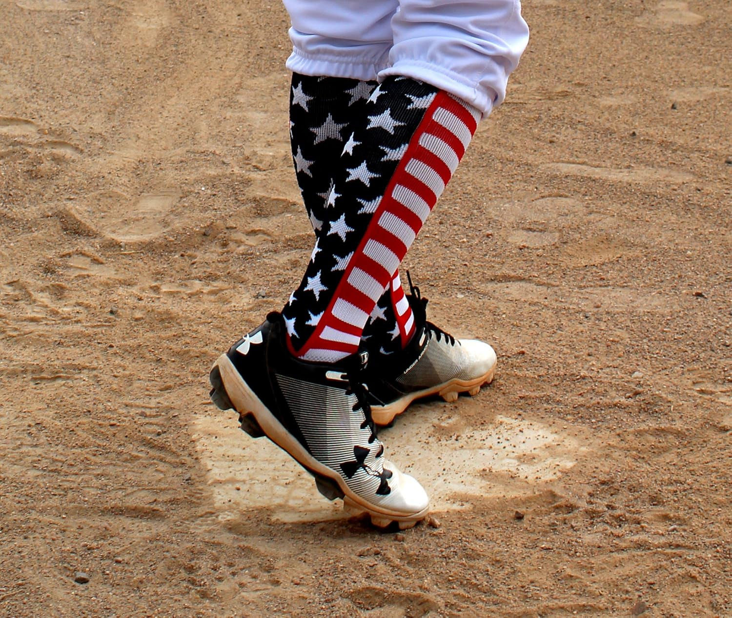 USA American Flag Stars and Stripes Socks for Baseball Softball Football Youth and Adult Boys Girls Men Women