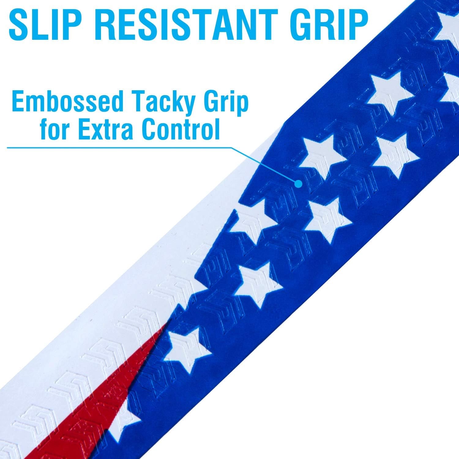 Tacky Bat Grip Tape – 1.2Mm Thick Bat Grip Tape to Wrap Baseball and Softball Bats – Finished Tape Included