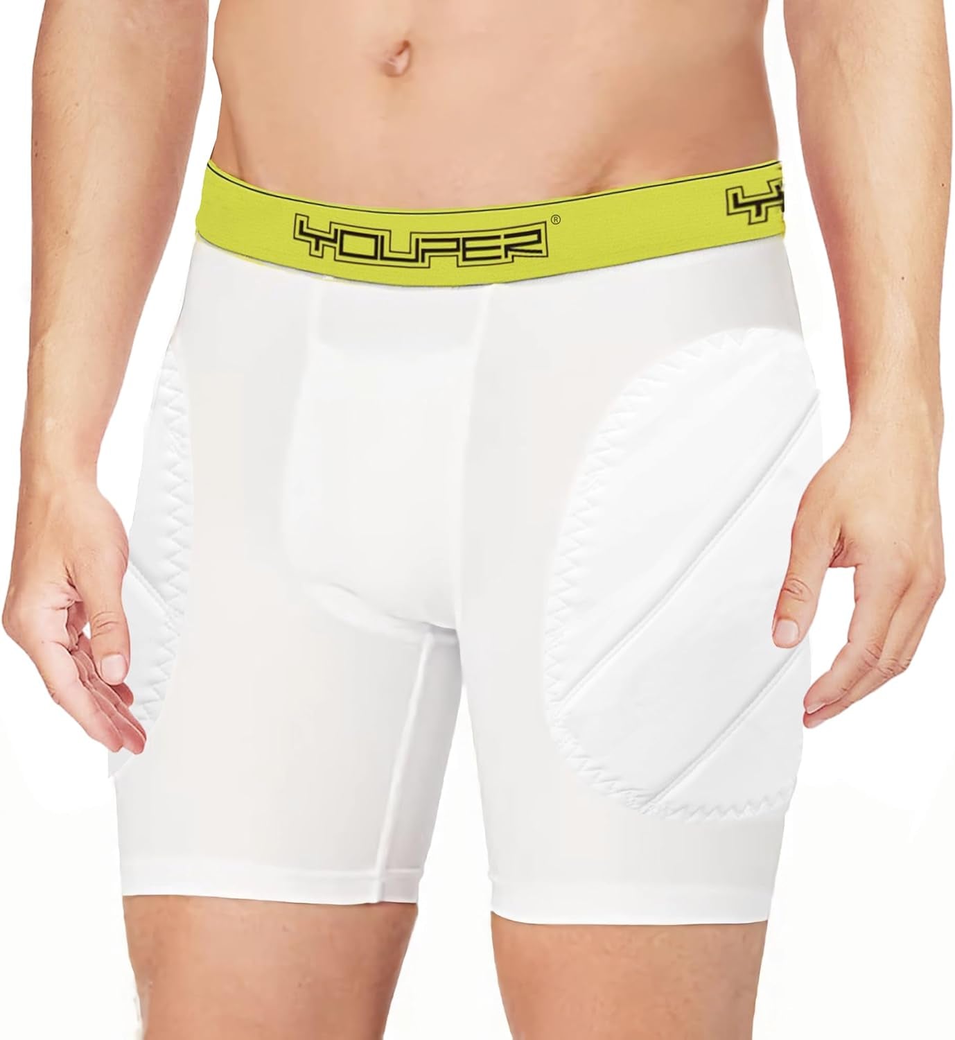 Boys Youth Padded Sliding Shorts with Cup Pocket for Baseball, Football, Lacrosse