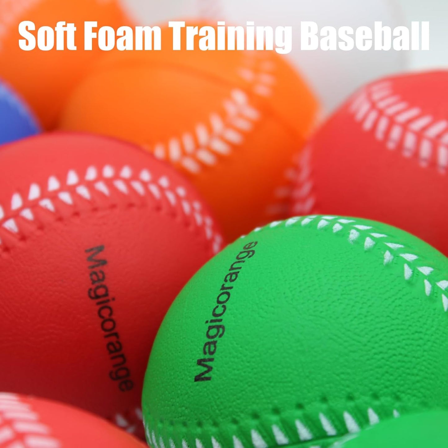 Baseball, Foam Baseballs 20 Pack Practice Training Baseballs Unmarked Baseball Soft Toss, Batting, Fielding, Hitting, Pitching