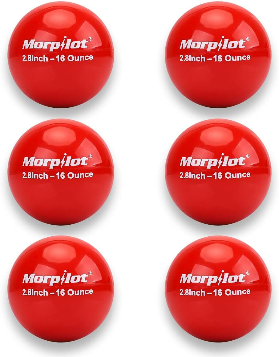 Weighted Baseballs, Heavy Training Balls for Hitting, Batting and Pitching Training, 16 Oz Baseball Practice Balls, PVC Shell, Iron Sand Filling 6 Pack (6 Pack)
